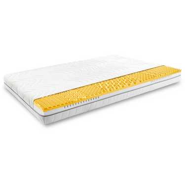 Matelas viscoélastique 7 zones Sleezzz Smart 140 x 190 cm, hauteur 18 cm, degré de fermeté H3 avec mousse à mémoire de forme Air