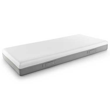 Sleezzz Premium viscoelastic mattress 90 x 200 cm, height 20 cm, firmness level H2/H3, with reversible handles + Sleezzz® Premium gel pillow