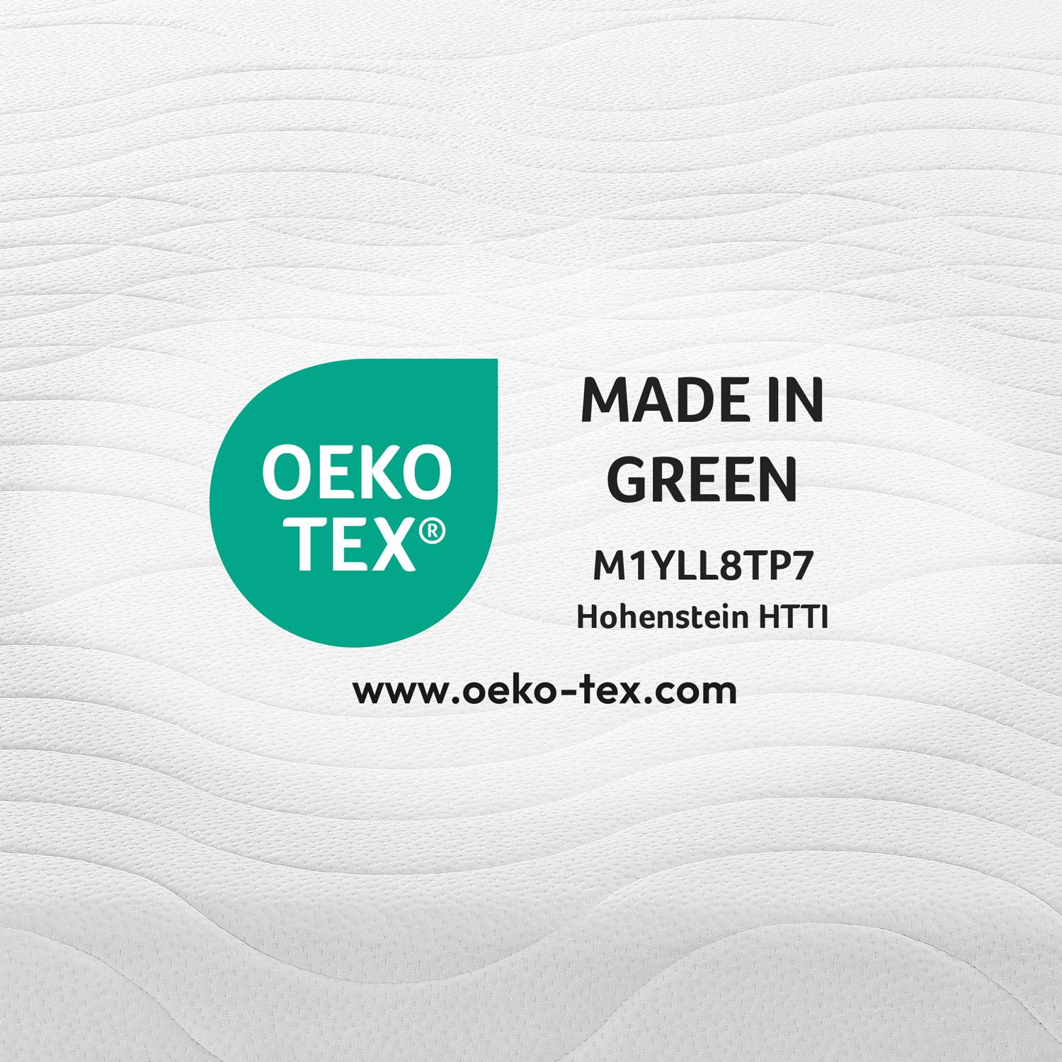 OEKO-Tex-zegel Gemaakt in groen