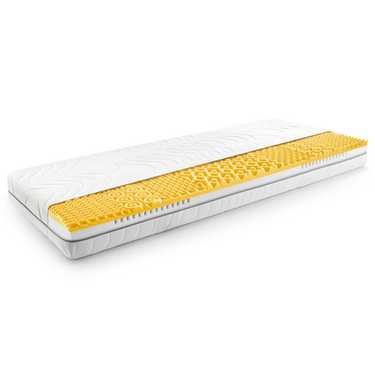 Matelas viscoélastique 7 zones Sleezzz Smart 90 x 190 cm, hauteur 18 cm, degré de fermeté H3 avec mousse à mémoire de forme Air