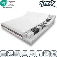 Materasso ortopedico a 7 zone a molle insacchettate Sleezzz Premium 120 x 200 cm, altezza 23 cm, livello di rigidità H2/H3