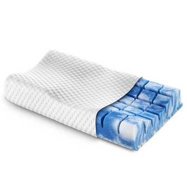 Cuscino ortopedico di sostegno per il collo Sleezzz premium effetto gel 32 x 60 cm 