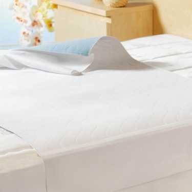 Sleezzz Vital waterdichte absorberende fleece matrasbeschermer, 75 x 90 cm, om de matras te beschermen