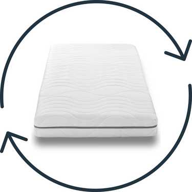 7-zone viscoelastic mattress Sleezzz Smart 100 x 200 cm, height 18 cm, firmness level H3 with air memory foam