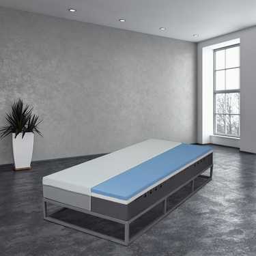 Materasso viscoelastico Sleezzz Premium 120 x 200 cm, altezza 20 cm, livello di rigidità H2/H3, con maniglie reversibili