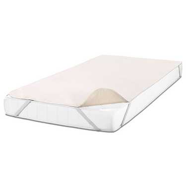 Sleezzz Basic Molton Protège-matelas 160 x 200 cm, protège-matelas 100 % coton, coloris naturel , tension fixe