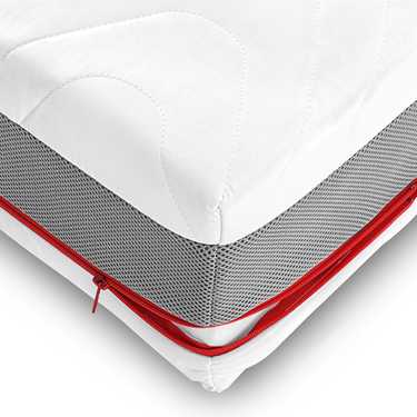 Materasso ortopedico a 7 zone a molle insacchettate Sleezzz Premium 90 x 200 cm, altezza 23 cm, livello di rigidità H2/H3