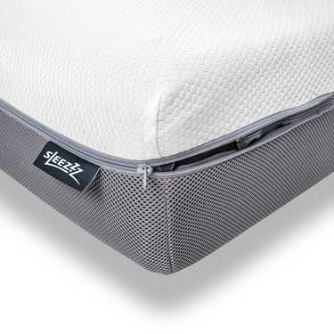 Materasso viscoelastico Sleezzz Premium 80 x 200 cm, altezza 20 cm, livello di rigidità H2/H3, con maniglie reversibili