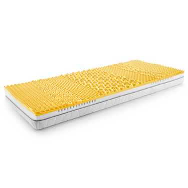 Matelas viscoélastique 7 zones Sleezzz Smart 100 x 200 cm, hauteur 18 cm, degré de fermeté H3 avec mousse à mémoire de forme Air