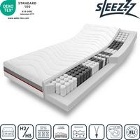 7 zonų ortopedinis kišeninių spyruoklių čiužinys "Sleezzz Premium" 90 x 200 cm, aukštis 23 cm, kietumo lygis H2/H3