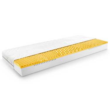 Matelas viscoélastique 7 zones Sleezzz Smart 90 x 190 cm, hauteur 18 cm, degré de fermeté H3 avec mousse à mémoire de forme Air