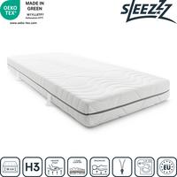 7-zoners viskoelastisk madras Sleezzz Smart 90 x 190 cm, højde 18 cm, fasthedsniveau H3 med lufthukommelsesskum