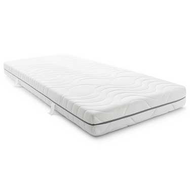 Colchão viscoelástico de 7 zonas Sleezzz Smart 100 x 200 cm, altura 18 cm, nível de firmeza H3 com espuma viscoelástica de ar