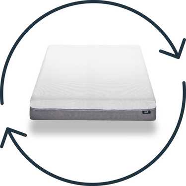 Sleezzz Premium viscoelastic mattress 140 x 200 cm, height 20 cm, firmness level H2/H3, with reversible handles + Sleezzz® Cool cooling effect pillow