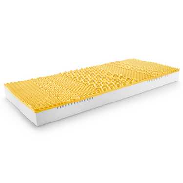 Saltea viscoelastică cu 7 zone Sleezzz Smart 80 x 200 cm, înălțime 18 cm, nivel de fermitate H3 cu spumă cu memorie cu aer