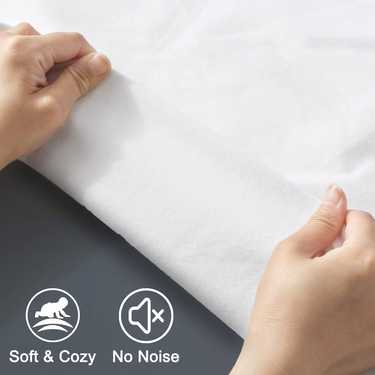 Sleezzz Vital waterproof absorbent fleece mattress topper, 75 x 90 cm, to protect the mattress