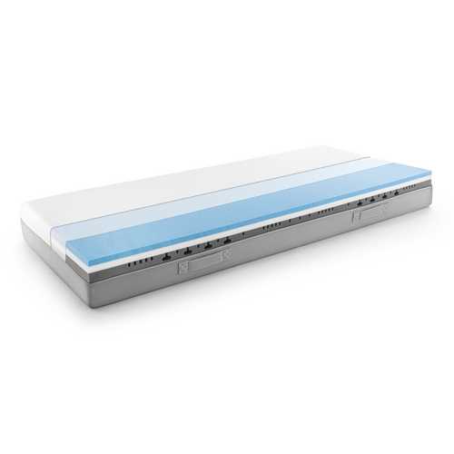 Matelas viscoélastique Sleezzz Premium 80 x 200 cm, hauteur 20 cm, degré de fermeté H2/H3, avec poignées réversibles