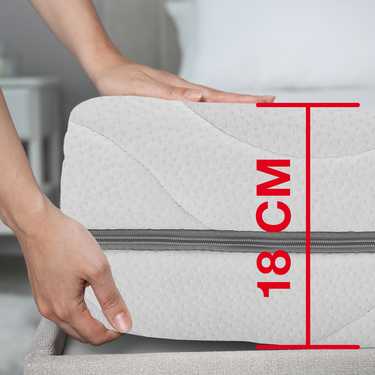 7-zone viscoelastic mattress Sleezzz Smart 80 x 200 cm, height 18 cm, firmness level H3 with air memory foam