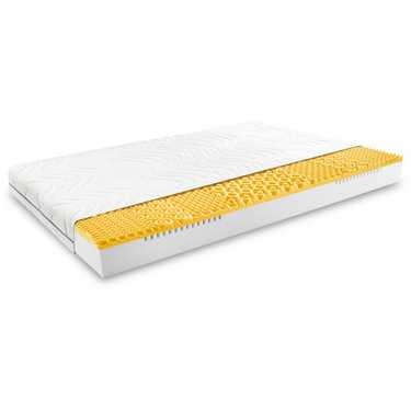 Matelas viscoélastique 7 zones Sleezzz Smart 160 x 200 cm, hauteur 18 cm, degré de fermeté H3 avec mousse à mémoire de forme Air