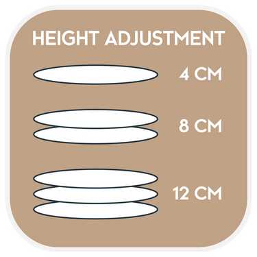 7-zone visco-elastische matras Sleezzz Smart 180 x 200 cm, hoogte 18 cm, hardheidsniveau H3 met luchtgeheugenschuim + 2 x Sleezzz® Smart in hoogte verstelbare kussens