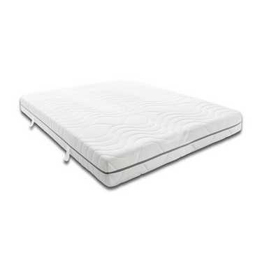 Matelas viscoélastique 7 zones Sleezzz Smart 120 x 200 cm, hauteur 18 cm, degré de fermeté H3 avec mousse à mémoire de forme Air