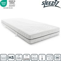 7zónová viscoelastická matrace Sleezzz Smart 100 x 200 cm, výška 18 cm, stupeň tuhosti H3 se vzduchovou paměťovou pěnou