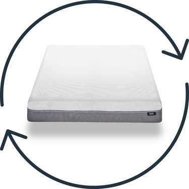 Sleezzz Premium viscoelastic mattress 160 x 200 cm, height 20 cm, firmness level H2/H3, with reversible handles