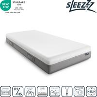 Matelas viscoélastique Sleezzz Premium 80 x 200 cm, hauteur 20 cm, degré de fermeté H2/H3, avec poignées réversibles