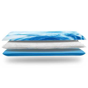 Sleezzz Premium viscoelastic mattress 180 x 200 cm, height 20 cm, firmness level H2/H3, with reversible handles + 2 x Sleezzz® Smart height-adjustable pillows