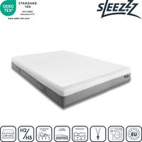 Sleezzz Premium visco-elastisch matras 120 x 200 cm, hoogte 20 cm, hardheidsniveau H2/H3, met omkeerbare handgrepen