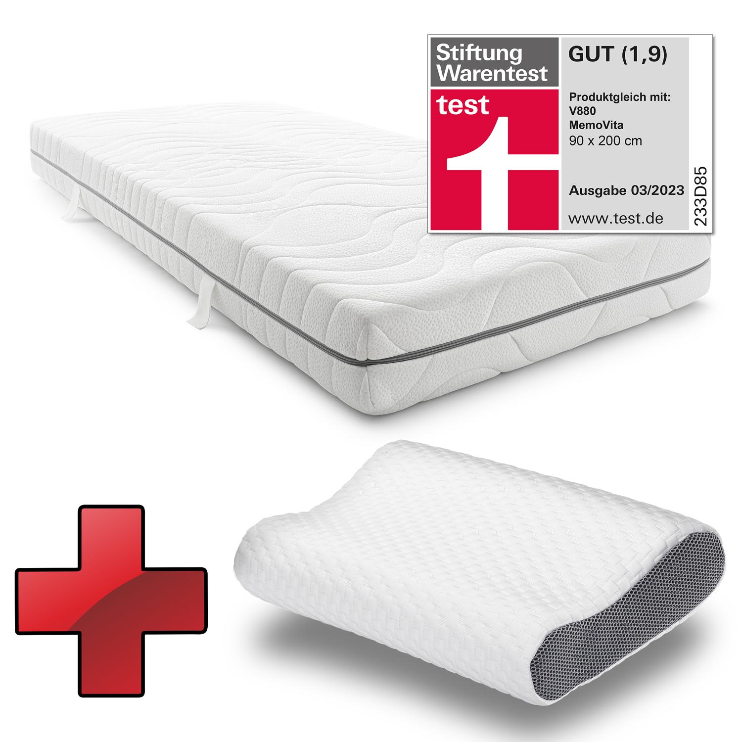 Sleezzz® Smart ležišče 90x200 cm + vzglavnik Sleezzz® Premium s spominskim učinkom