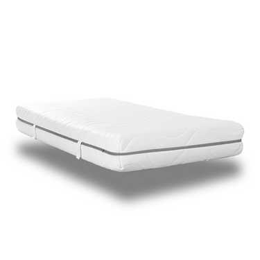 Saltea viscoelastică cu 7 zone Sleezzz Smart 80 x 200 cm, înălțime 18 cm, nivel de fermitate H3 cu spumă cu memorie cu aer