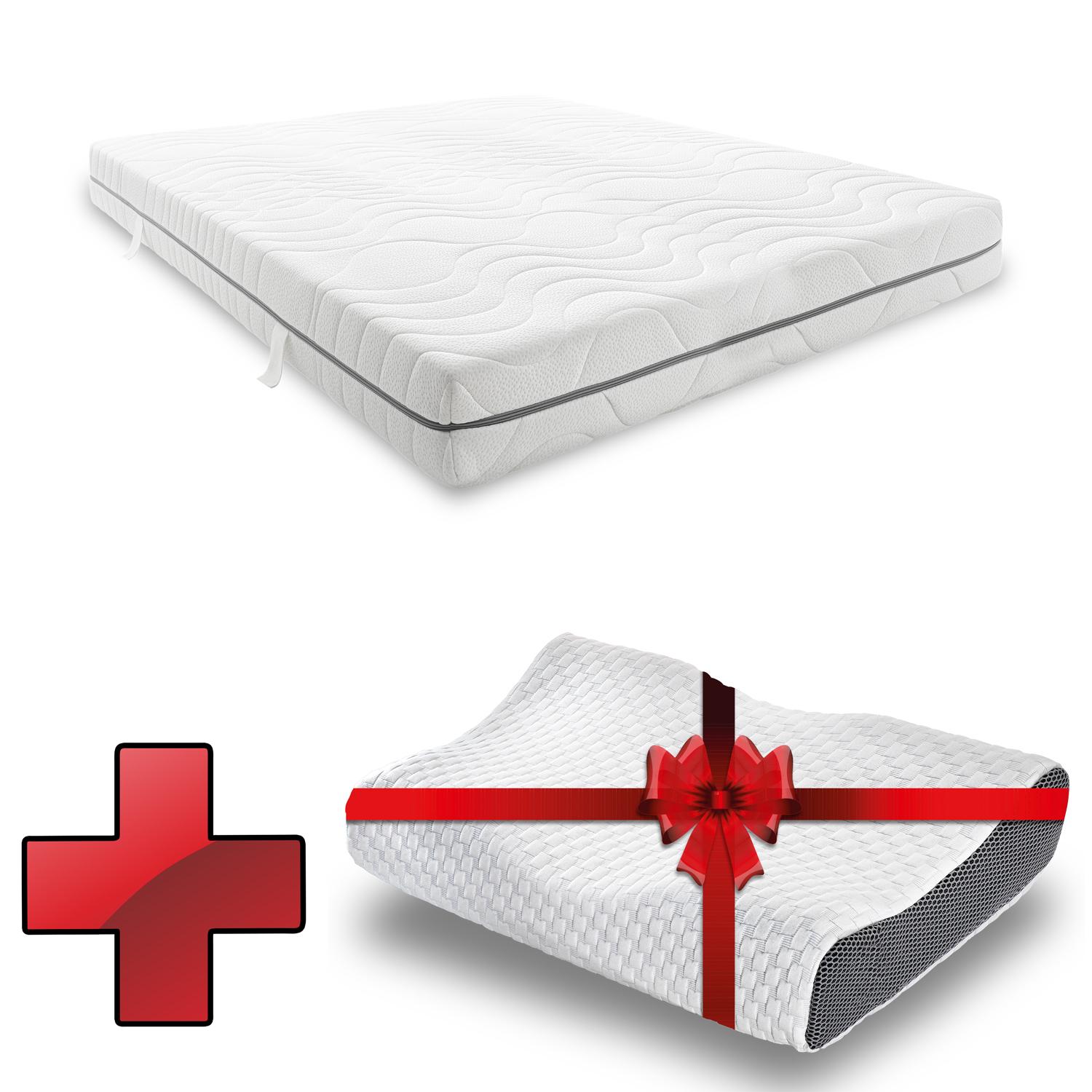 Sleezzz® Smart matras 140x190 cm + gratis Sleezzz® Premium gel hoofdkussen