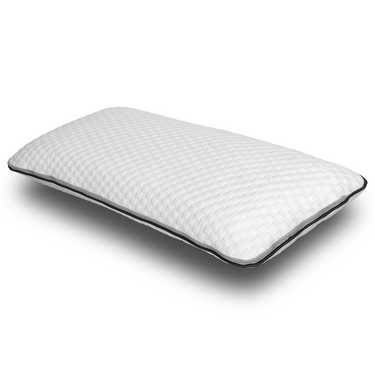 7-zons viskoelastisk madrass Sleezzz Smart 180 x 200 cm, höjd 18 cm, fasthetsnivå H3 med luftminnesskum + 2 x Sleezzz® Smart höjdjusterbara kuddar